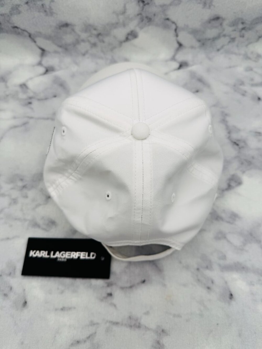 Karl Lagerfeld Paris Baseball Cap Choupette Tennis Embroidery White,One Size,NEW - Picture 5 of 12